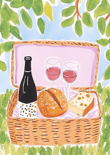 Picknickmand voor borrel