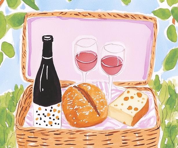 Picknickmand voor borrel
