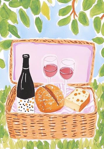 Picknickmand voor borrel