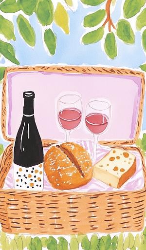 Picknickmand voor borrel