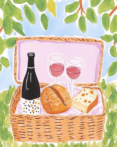 Picknickmand voor borrel
