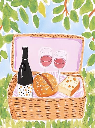 Picknickmand voor borrel