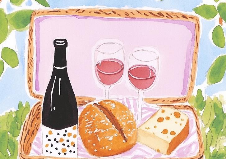 Picknickmand voor borrel