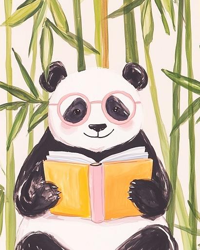 Lezende panda