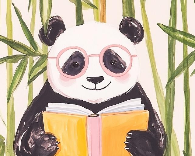 Lezende panda