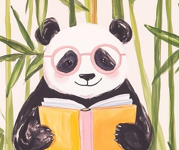 Lezende panda