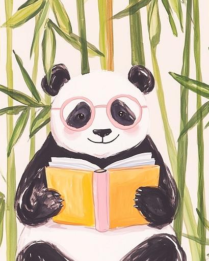 Lezende panda