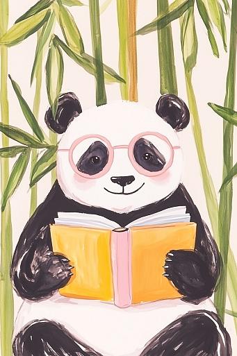Lezende panda