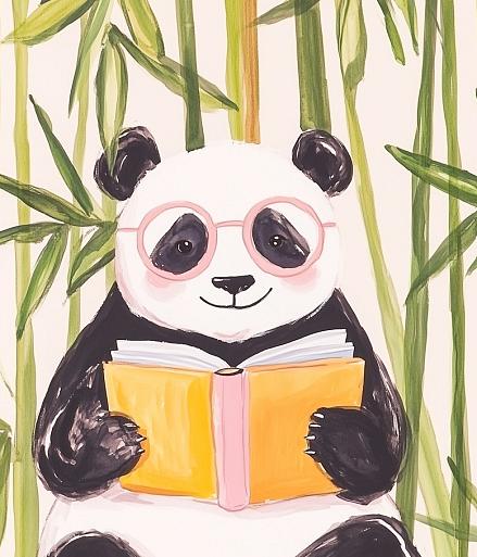 Lezende panda