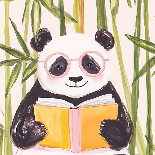 Lezende panda
