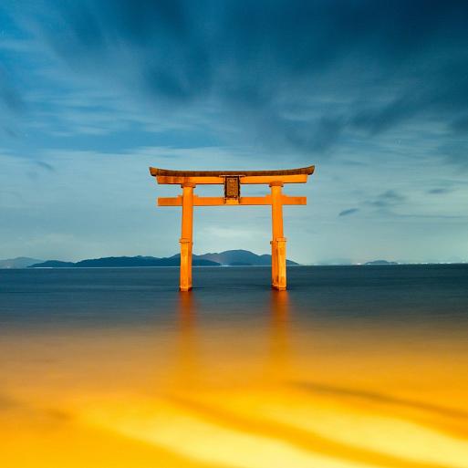 Shirahige Jinja, in Takashima, Shiga, Japan