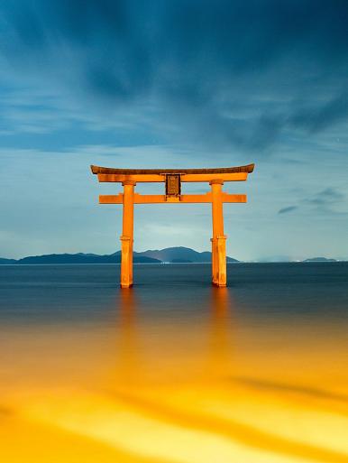 Shirahige Jinja, in Takashima, Shiga, Japan
