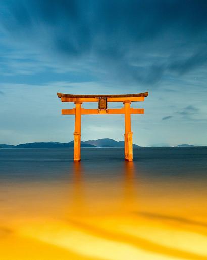 Shirahige Jinja, in Takashima, Shiga, Japan