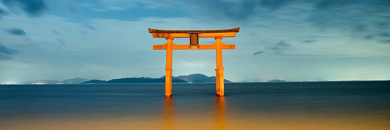 Shirahige Jinja, in Takashima, Shiga, Japan
