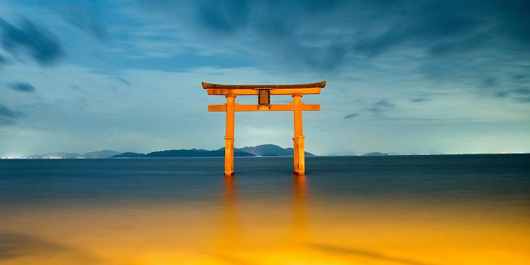 Shirahige Jinja, in Takashima, Shiga, Japan