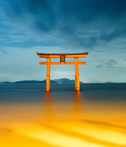 Shirahige Jinja, in Takashima, Shiga, Japan