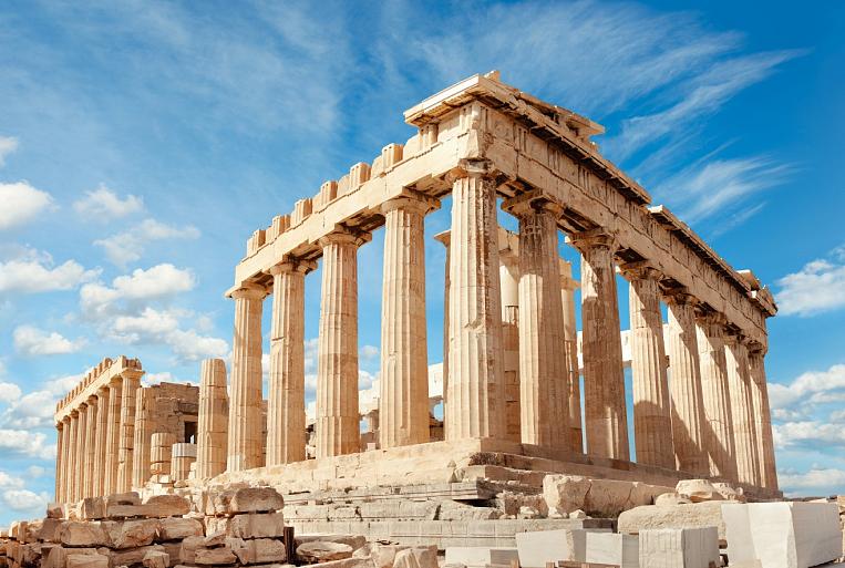 Parthenon op de Akropolis in Athene, Griekenland