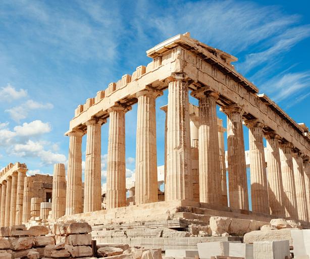 Parthenon op de Akropolis in Athene, Griekenland