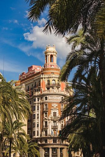 Stadsgezicht van de stad Valencia, Spanje