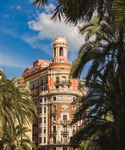 Stadsgezicht van de stad Valencia, Spanje