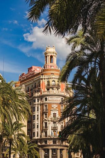 Stadsgezicht van de stad Valencia, Spanje