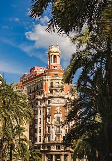 Stadsgezicht van de stad Valencia, Spanje