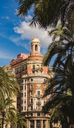 Stadsgezicht van de stad Valencia, Spanje