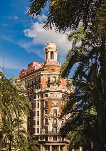 Stadsgezicht van de stad Valencia, Spanje