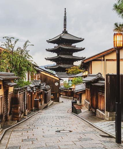 Wijk Higashiyama in Kyoto, Japan