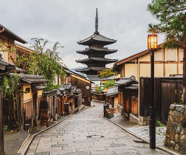 Wijk Higashiyama in Kyoto, Japan