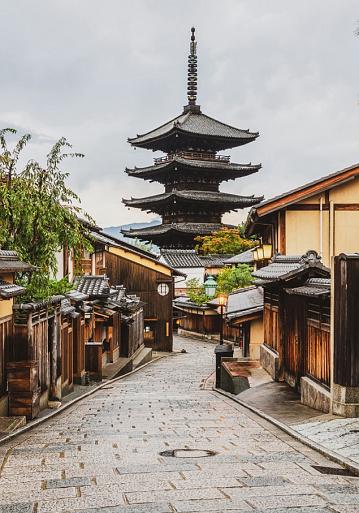 Wijk Higashiyama in Kyoto, Japan