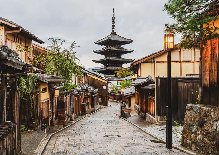 Wijk Higashiyama in Kyoto, Japan