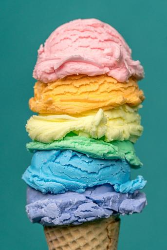 Regenboogijs