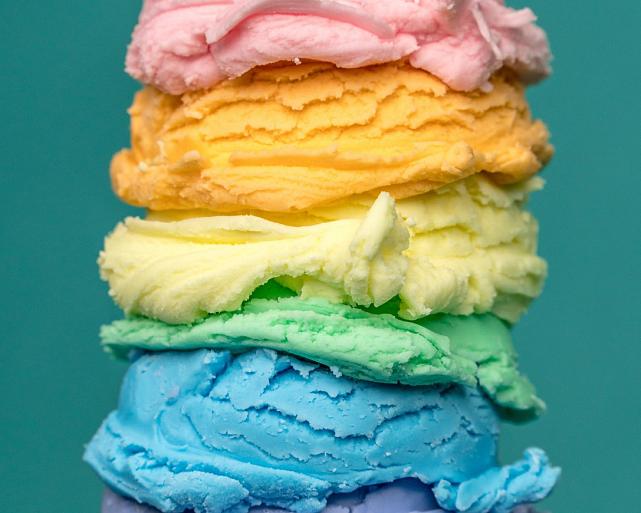 Regenboogijs