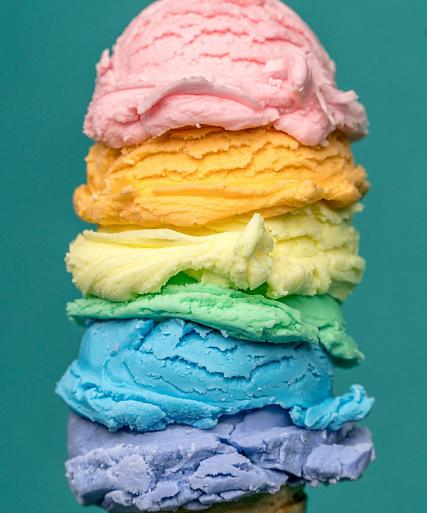 Regenboogijs