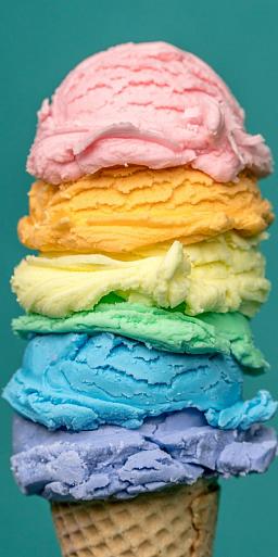 Regenboogijs