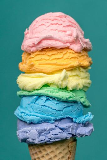 Regenboogijs
