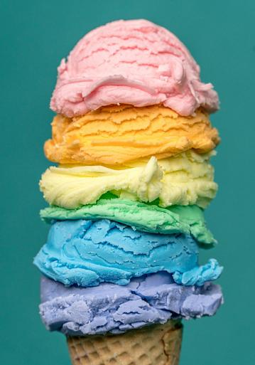Regenboogijs
