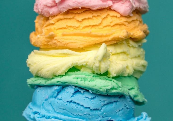 Regenboogijs