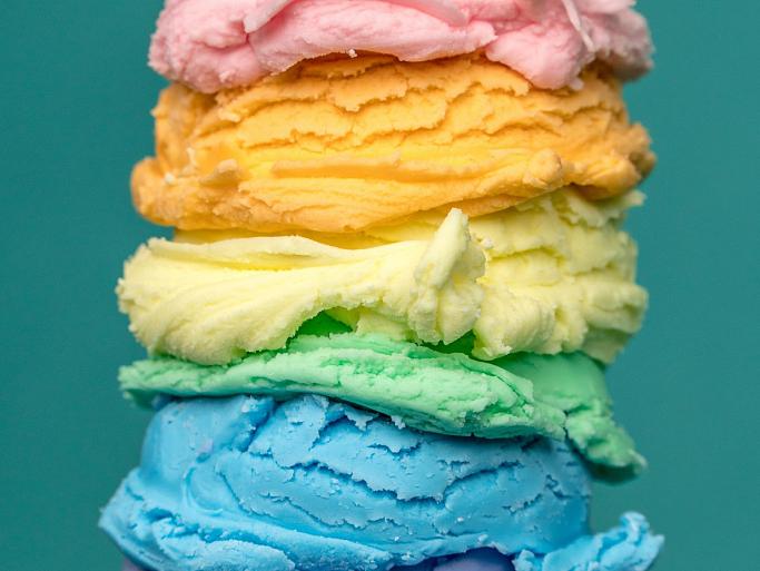 Regenboogijs