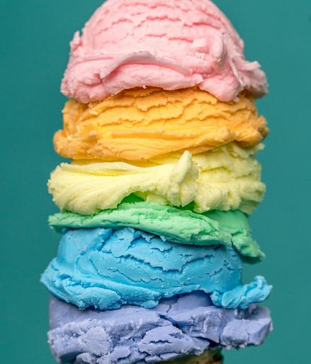 Regenboogijs