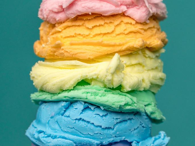 Regenboogijs