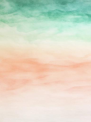 Groen oranje aquarel achtergrond