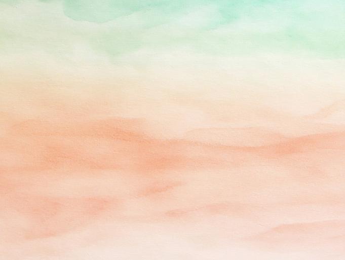 Groen oranje aquarel achtergrond