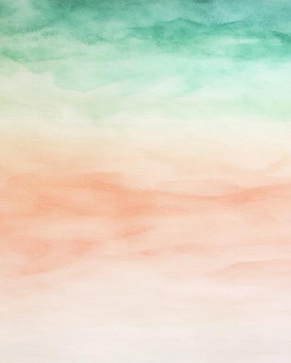 Groen oranje aquarel achtergrond