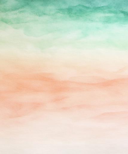 Groen oranje aquarel achtergrond