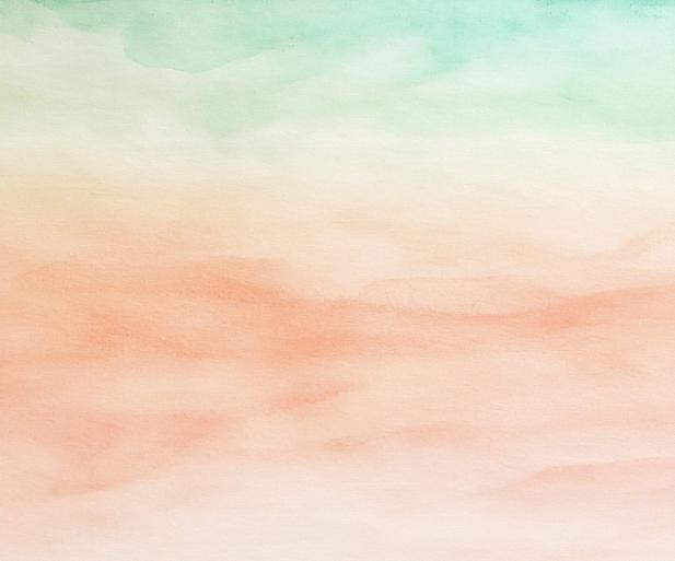 Groen oranje aquarel achtergrond