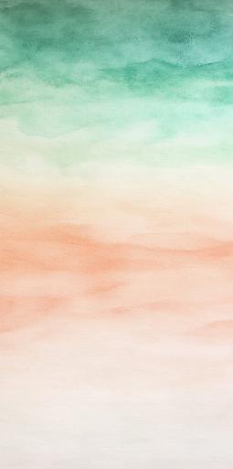 Groen oranje aquarel achtergrond
