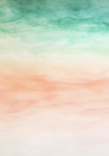 Groen oranje aquarel achtergrond