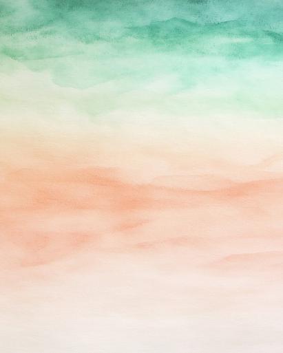 Groen oranje aquarel achtergrond